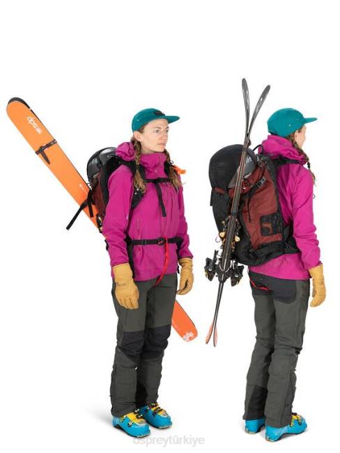 kadınlar kırmızı dağ Osprey sopris pro 30 dağlık bölgede kayak/snowboard 20VZ461