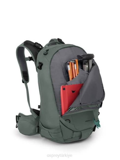 üniseks çam yaprağı yeşili Osprey kresta 30 dağlık bölgede kayak/snowboard 20VZ465