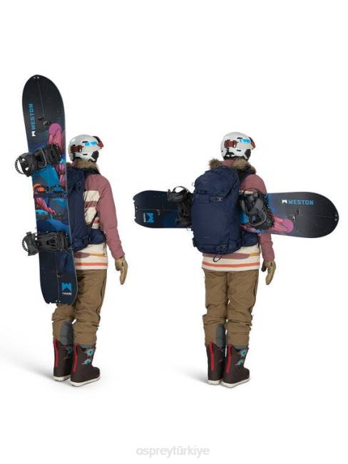 üniseks çam yaprağı yeşili Osprey kresta 30 dağlık bölgede kayak/snowboard 20VZ465