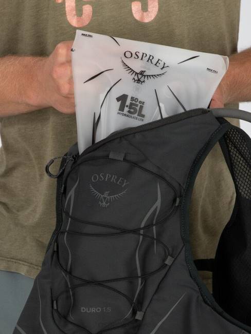 erkekler koyu kömür grisi Osprey duro 1.5 arazi koşusu 20VZ176