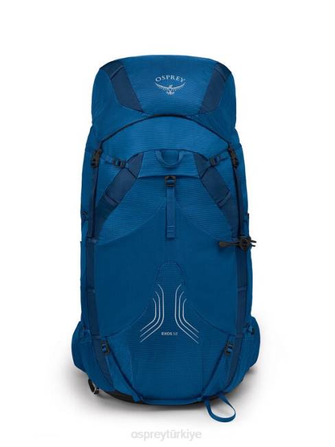 erkekler Mavi kurdele Osprey exos 58 ultra hafif sırt çantasıyla seyahat 20VZ25