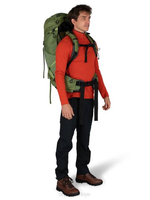 erkekler Venturi mavisi Osprey atmos ag 50 sırt çantasıyla seyahat 20VZ10