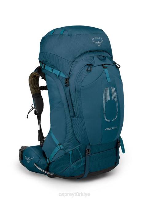 erkekler Venturi mavisi Osprey atmos ag 65 sırt çantasıyla seyahat 20VZ13