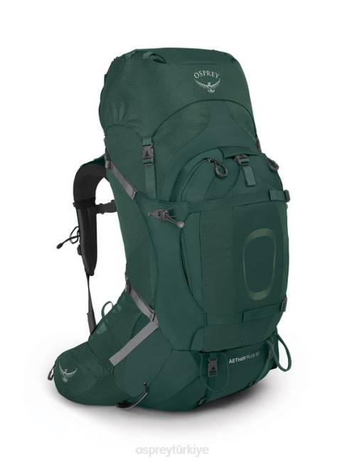 erkekler akso yeşili Osprey aether artı 60 sırt çantasıyla seyahat 20VZ67