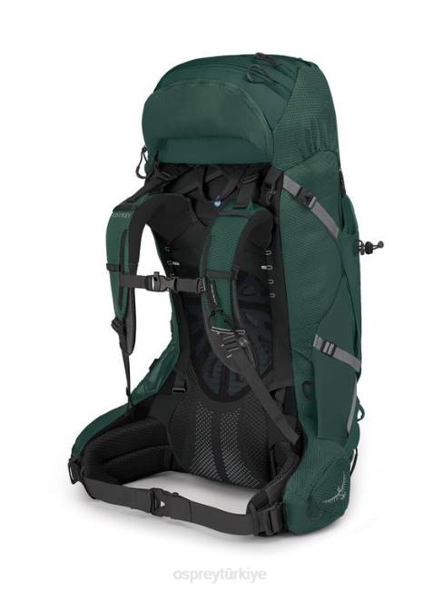 erkekler akso yeşili Osprey aether artı 60 sırt çantasıyla seyahat 20VZ67