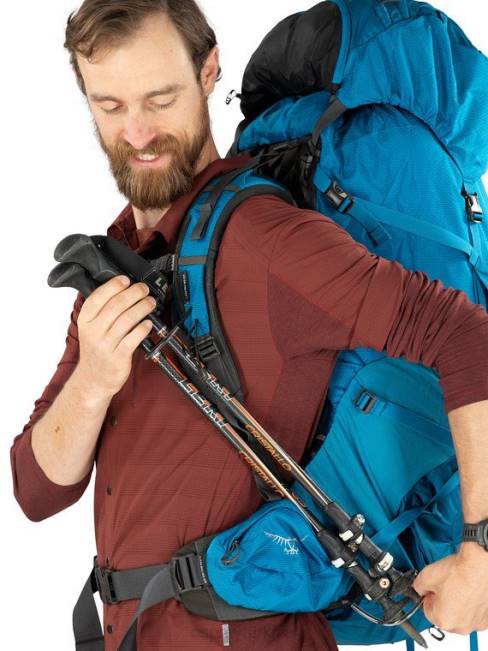 erkekler akso yeşili Osprey aether artı 60 sırt çantasıyla seyahat 20VZ67