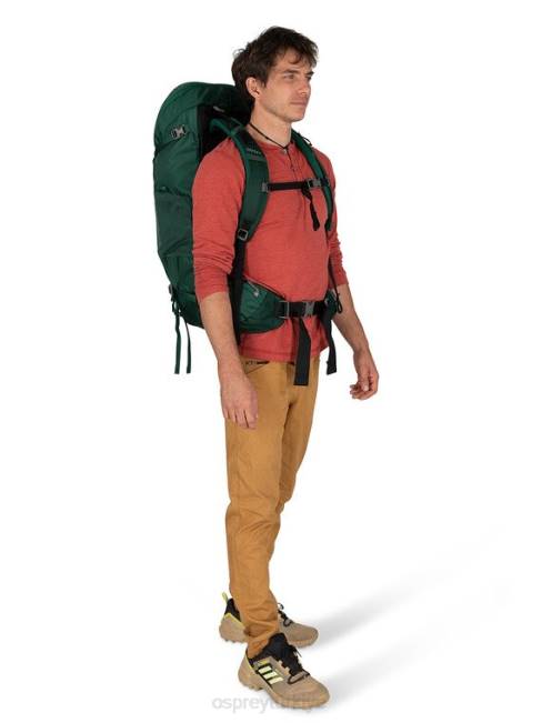 erkekler akso yeşili Osprey volt 45 sırt çantasıyla seyahat 20VZ37