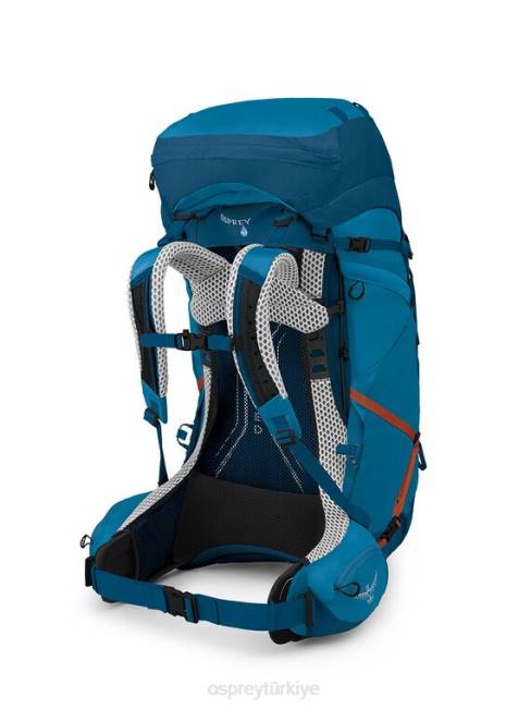 erkekler gece vardiyası scoria mavisi Osprey atmos ag lt 65 sırt çantasıyla seyahat 20VZ1
