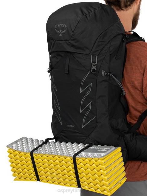 erkekler gizli siyah Osprey pençe 44 sırt çantasıyla seyahat | yürüyüş | çoklu spor 20VZ27