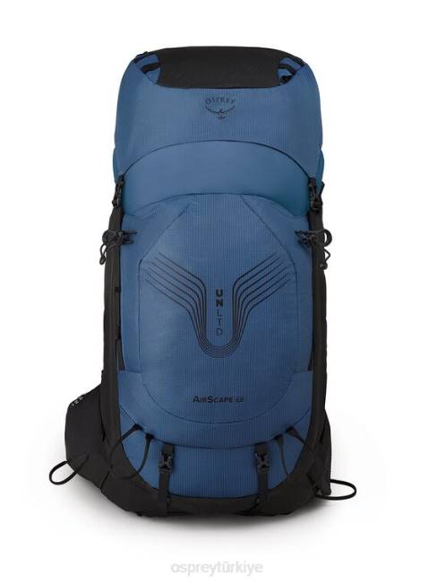 erkekler marina körfezi mavisi Osprey unltd airscape 68 sırt çantasıyla seyahat 20VZ49