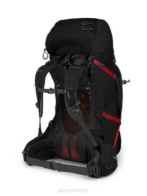 erkekler siyah Osprey aether plus 70 sırt çantasıyla seyahat 20VZ77