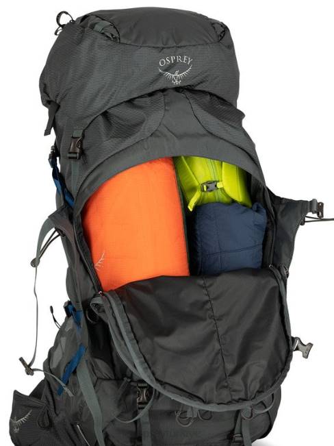 erkekler siyah Osprey aether plus 70 sırt çantasıyla seyahat 20VZ77