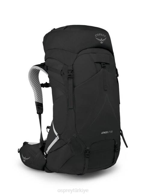 erkekler siyah Osprey atmos ag lt 65 sırt çantasıyla seyahat 20VZ3