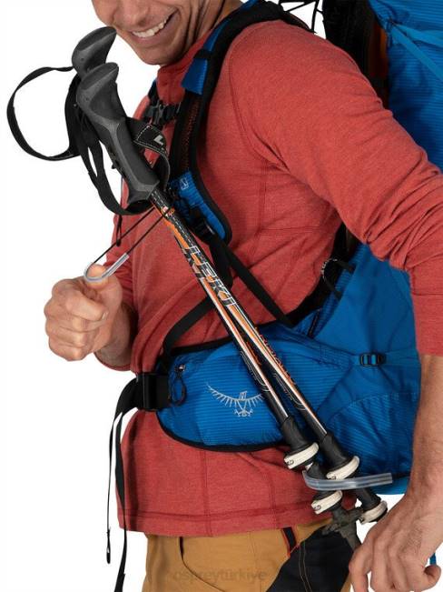 erkekler tungsten grisi Osprey exos 48 ultra hafif sırt çantasıyla seyahat 20VZ22