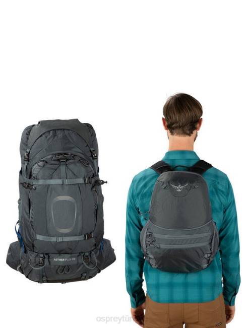 erkekler tutulma grisi Osprey aether plus 70 sırt çantasıyla seyahat 20VZ75