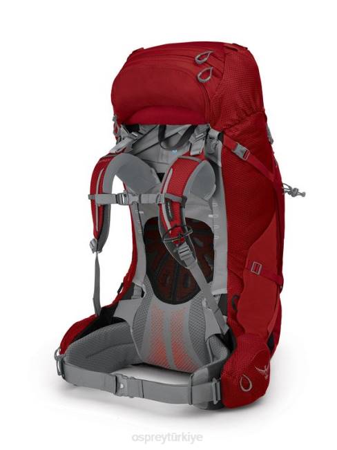 kadınlar akik kırmızısı Osprey ariel artı 70 sırt çantasıyla seyahat 20VZ91