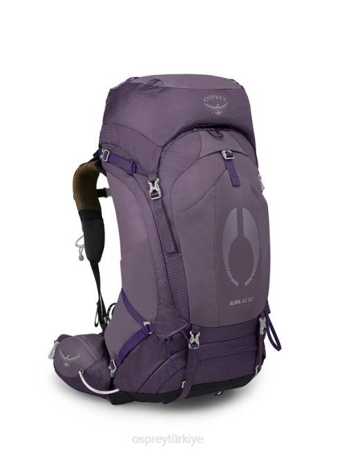 kadınlar büyü mor Osprey aura ag 50 sırt çantasıyla seyahat 20VZ18