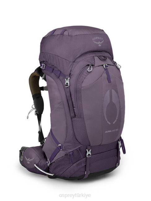 kadınlar büyü mor Osprey aura ag 65 sırt çantasıyla seyahat 20VZ21