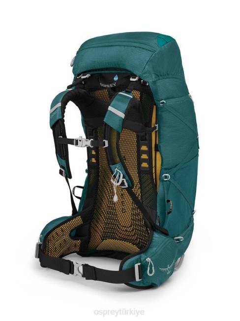 kadınlar derin deniz mavisi Osprey eja 58 ultra hafif sırt çantasıyla seyahat 20VZ31
