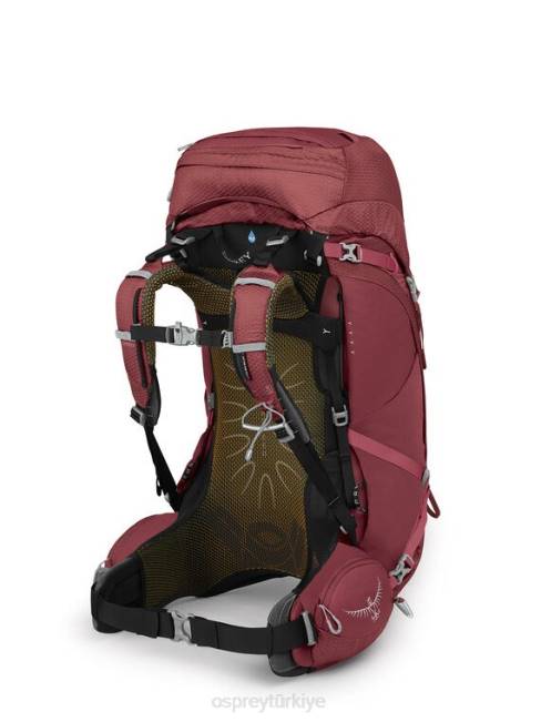kadınlar dut şerbeti kırmızı Osprey aura ag 50 sırt çantasıyla seyahat 20VZ17