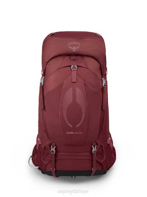 kadınlar dut şerbeti kırmızı Osprey aura ag 50 sırt çantasıyla seyahat 20VZ17