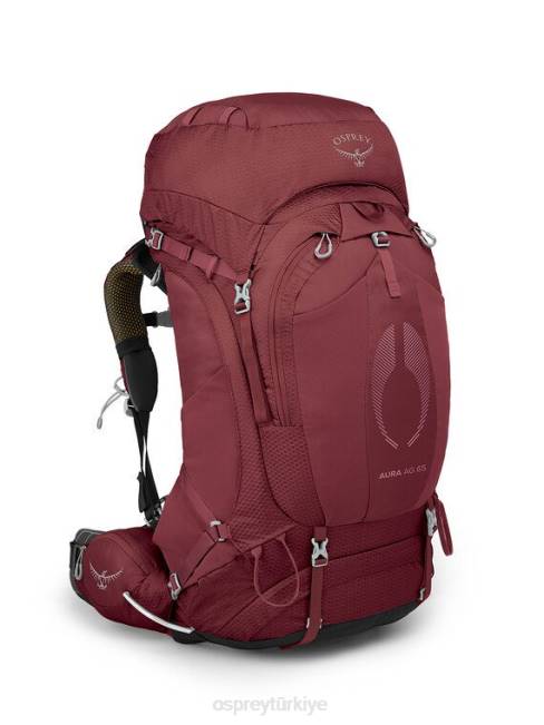 kadınlar dut şerbeti kırmızı Osprey aura ag 65 sırt çantasıyla seyahat 20VZ20