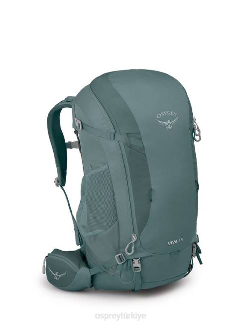 kadınlar etli yeşil Osprey viva 45 sırt çantasıyla seyahat 20VZ43