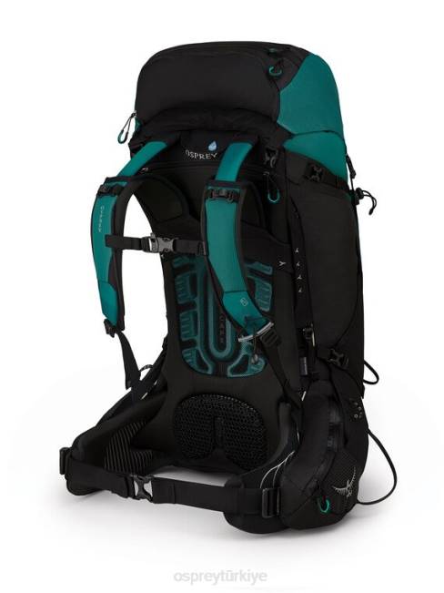 kadınlar hostas yeşil Osprey unltd airscape 68 sırt çantasıyla seyahat 20VZ51