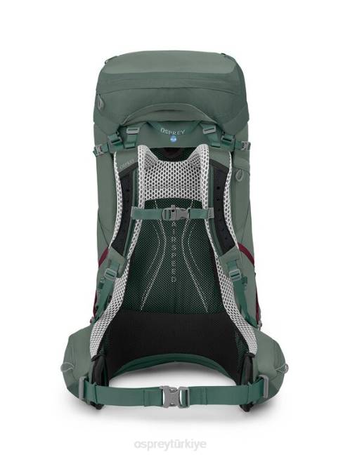 kadınlar köseret darjeeling bahar yeşili Osprey aura ag lt 65 sırt çantasıyla seyahat 20VZ8