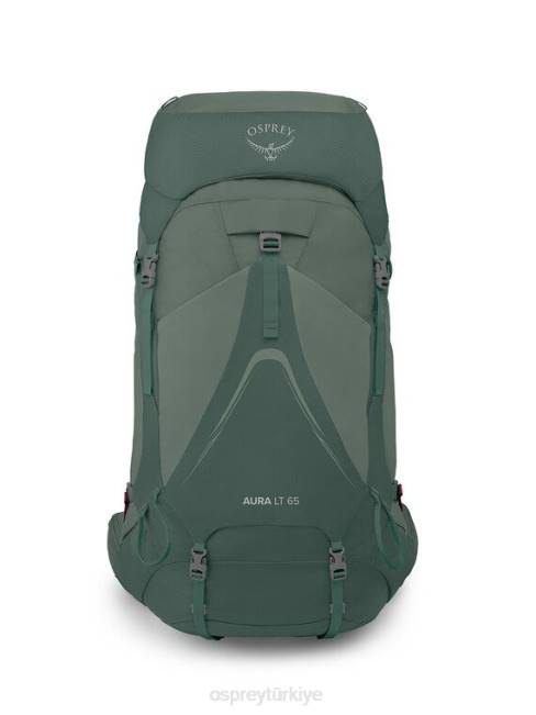 kadınlar köseret darjeeling bahar yeşili Osprey aura ag lt 65 sırt çantasıyla seyahat 20VZ8