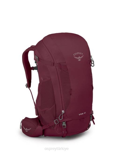 kadınlar panzehir mor Osprey viva 45 sırt çantasıyla seyahat 20VZ44
