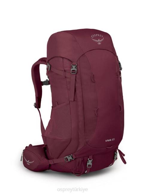 kadınlar panzehir mor Osprey viva 65 sırt çantasıyla seyahat 20VZ47