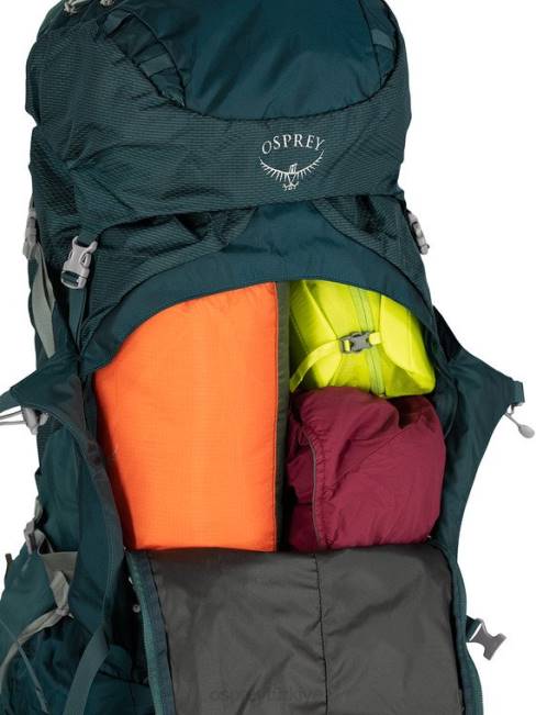 kadınlar siyah Osprey ariel artı 70 sırt çantasıyla seyahat 20VZ93