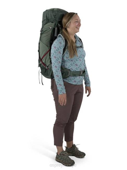 kadınlar siyah Osprey aura ag lt 50 sırt çantasıyla seyahat 20VZ6