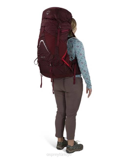 kadınlar siyah Osprey aura ag lt 65 sırt çantasıyla seyahat 20VZ9
