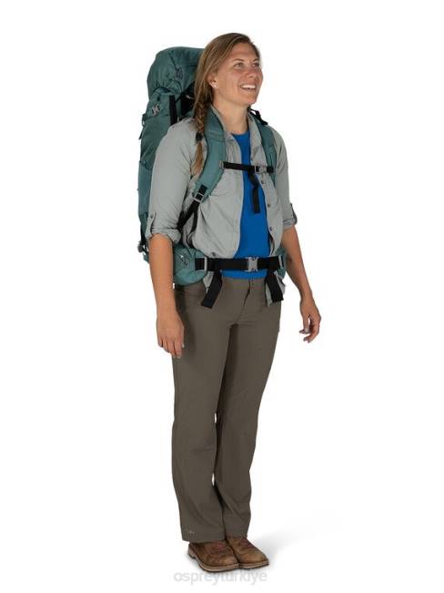 kadınlar tünel görüşü gri Osprey viva 65 sırt çantasıyla seyahat 20VZ45