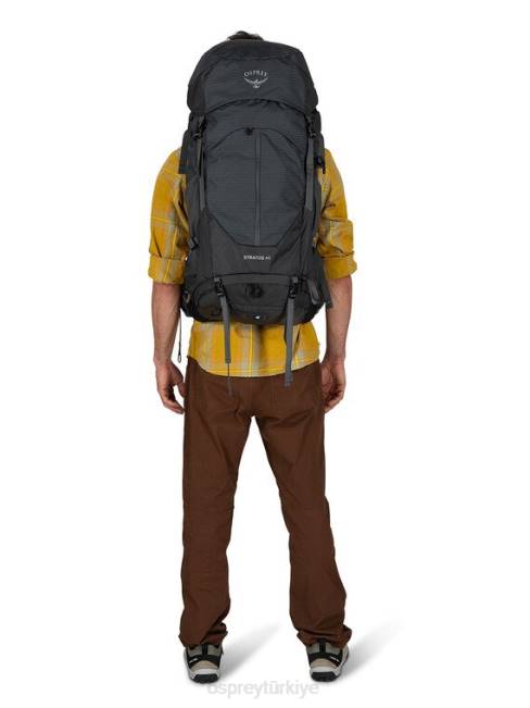 üniseks Atatürk çiçeği kırmızısı Osprey stratos 44 sırt çantasıyla seyahat 20VZ279