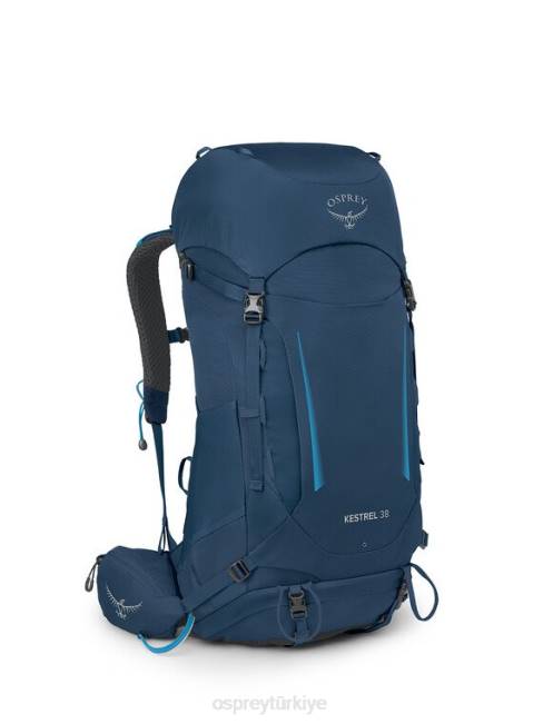 üniseks atlas mavi funda Osprey kerkenez 38 sırt çantasıyla seyahat 20VZ222