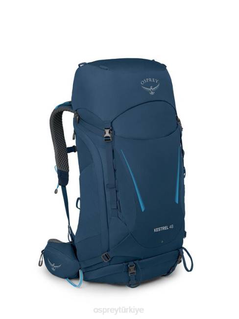 üniseks atlas mavi funda Osprey kerkenez 48 sırt çantasıyla seyahat 20VZ52