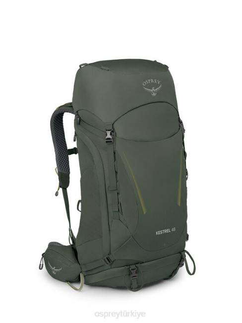 üniseks bonsai yeşili Osprey kerkenez 48 sırt çantasıyla seyahat 20VZ54