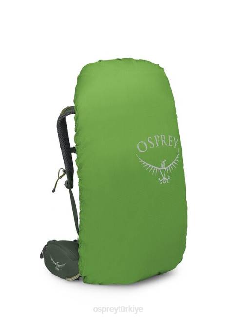 üniseks bonsai yeşili Osprey kerkenez 48 sırt çantasıyla seyahat 20VZ54