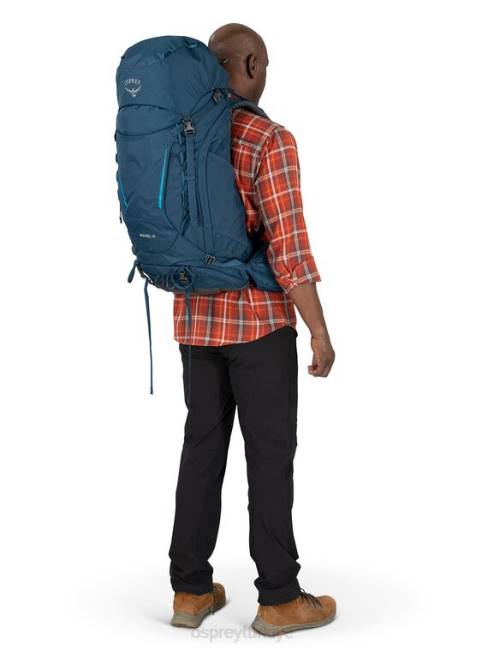 üniseks bonsai yeşili Osprey kerkenez 48 sırt çantasıyla seyahat 20VZ54
