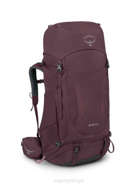 üniseks mürver Osprey Kyte 68 sırt çantasıyla seyahat 20VZ64