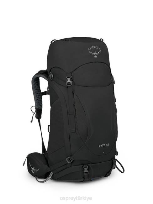 üniseks siyah Osprey Kyte 48 sırt çantasıyla seyahat 20VZ61