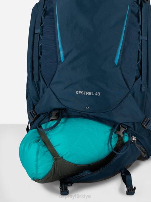 üniseks siyah Osprey kerkenez 48 sırt çantasıyla seyahat 20VZ53
